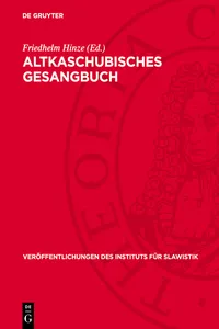 Altkaschubisches Gesangbuch_cover