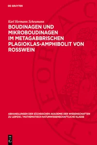 Boudinagen und Mikroboudinagen im metagabbrischen Plagioklas-Amphibolit von Rosswein_cover