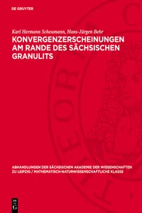 Konvergenzerscheinungen am Rande des sächsischen Granulits_cover