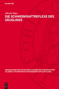 Die Schwerkraftreflexe des Säuglings_cover