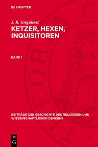 J. R. Grigulevič: Ketzer, Hexen, Inquisitoren. Band 1_cover