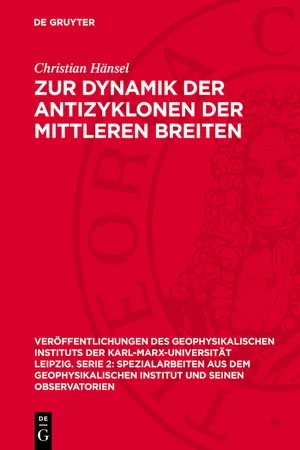 Zur Dynamik der Antizyklonen der mittleren Breiten