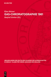 Gas-Chromatographie 1961_cover