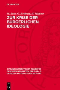 Zur Krise der bürgerlichen Ideologie_cover