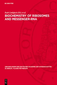 Biochemistry of Ribosomes and Messenger-RNA_cover