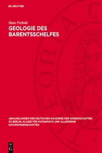 Geologie des Barentsschelfes_cover