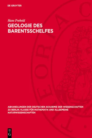 Geologie des Barentsschelfes