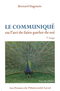 Le Communiqué ou l'art de faire parler de soi._cover