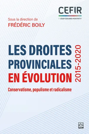 Les droites provinciales en évolution (2015-2020)