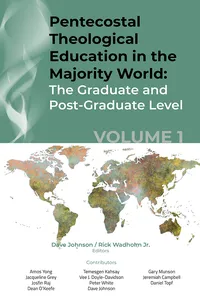 Pentecostal Theological Education in the Majority World, Volume 1_cover