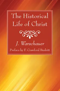 The Historical Life of Christ_cover