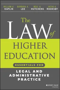 The Law of Higher Education_cover