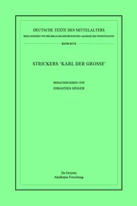 Strickers Karl der Große_cover