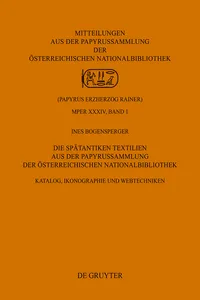 Die Spätantiken Textilien aus der Papyrussammlung der Österreichischen Nationalbibliothek_cover