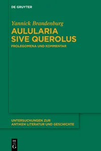 Aulularia sive Querolus_cover