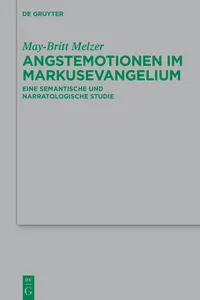 Angstemotionen im Markusevangelium_cover