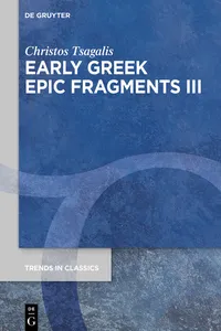 Early Greek Epic Fragments III_cover