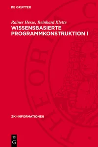 Wissensbasierte Programmkonstruktion I_cover