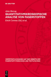 Quantitativmikroskopische Analyse von Faserstoffen_cover