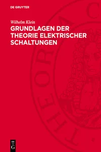 Grundlagen der Theorie elektrischer Schaltungen_cover