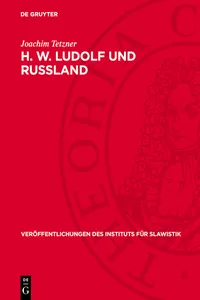 H. W. Ludolf und Russland_cover