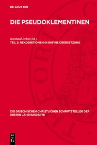 Rekognitionen in Rufins Übersetzung_cover