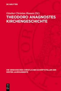 Theodoro Anagnostes Kirchengeschichte_cover