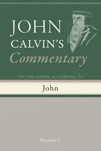 Commentary on the Gospel According To John, Volume 1_cover