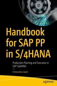 Handbook for SAP PP in S/4HANA_cover