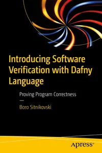 Introducing Software Verification with Dafny Language_cover