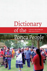 Dictionary of the Ponca People_cover