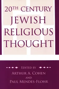 20th Century Jewish Religious Thought_cover