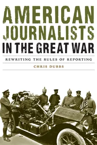 American Journalists in the Great War_cover