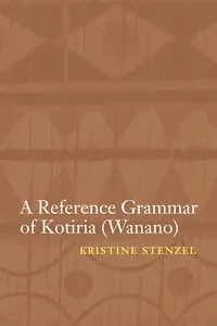 A Reference Grammar of Kotiria_cover