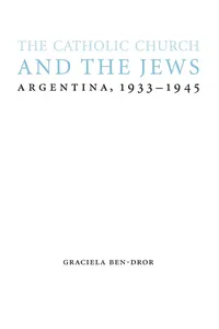 The Catholic Church and the Jews_cover