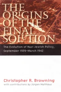 The Origins of the Final Solution_cover