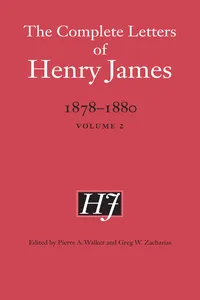 The Complete Letters of Henry James, 1878–1880_cover