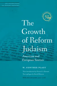 The Growth of Reform Judaism_cover