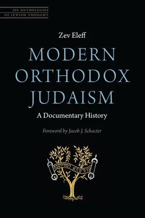 Modern Orthodox Judaism:  A Documentary History