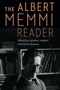 The Albert Memmi Reader_cover