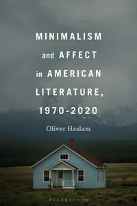 Minimalism and Affect in American Literature, 1970-2020_cover