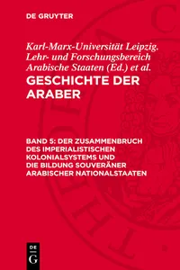 Der Zusammenbruch des imperialistischen Kolonialsystems und die Bildung souveräner arabischer Nationalstaaten_cover