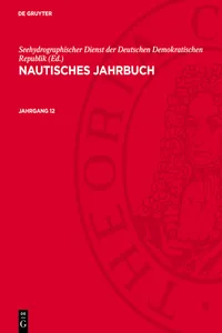 Nautisches Jahrbuch. Jahrgang 12_cover