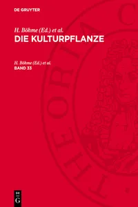 Die Kulturpflanze. Band 33_cover