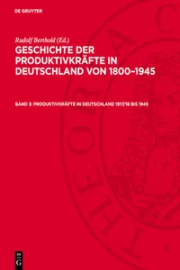 Produktivkräfte in Deutschland 1917/18 bis 1945_cover