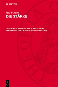 Hauptgruppe 5: Analytische Bestimmung und Untersuchung der Stärke_cover