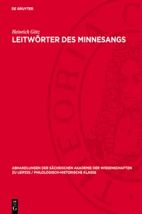 Leitwörter des Minnesangs_cover