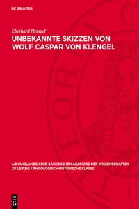 Unbekannte Skizzen von Wolf Caspar von Klengel_cover