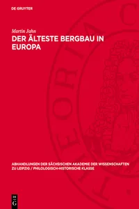 Der älteste Bergbau in Europa_cover