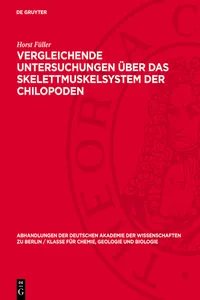 Vergleichende Untersuchungen über das Skelettmuskelsystem der Chilopoden_cover